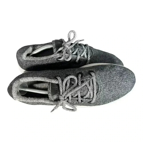 Allbirds Wool Runners Running Shoes Gray Mens 13 Merino Wool Lace Up Extra Laces - Picture 6 of 8